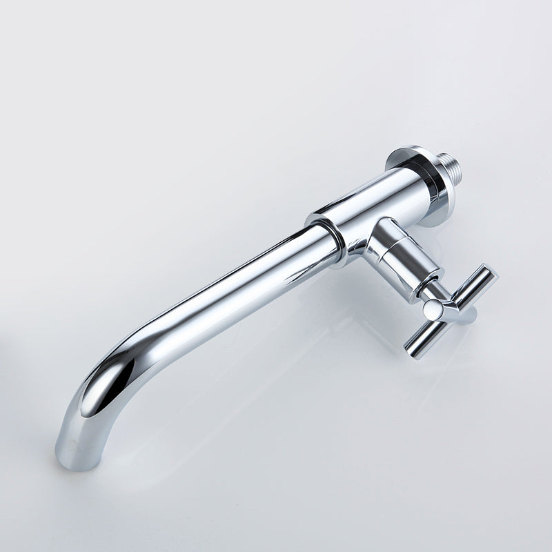 Skorter | Widely used wall-mounted bathroom sink faucet cross handle low arch faucet