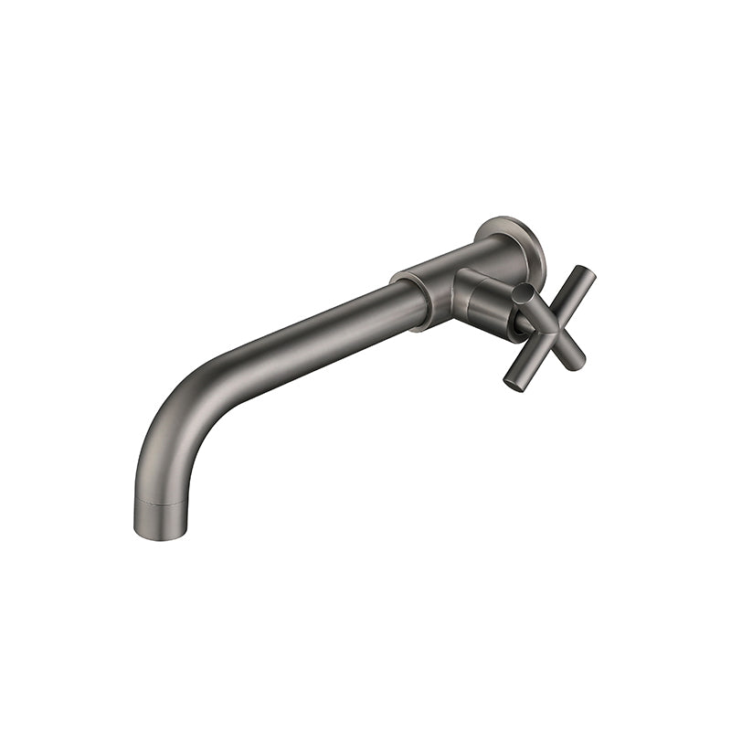 Skorter | Widely used wall-mounted bathroom sink faucet cross handle low arch faucet