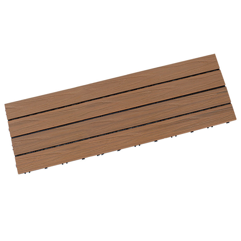 Skorter | Deck Plank drilled hardwood tiles exterior flooring