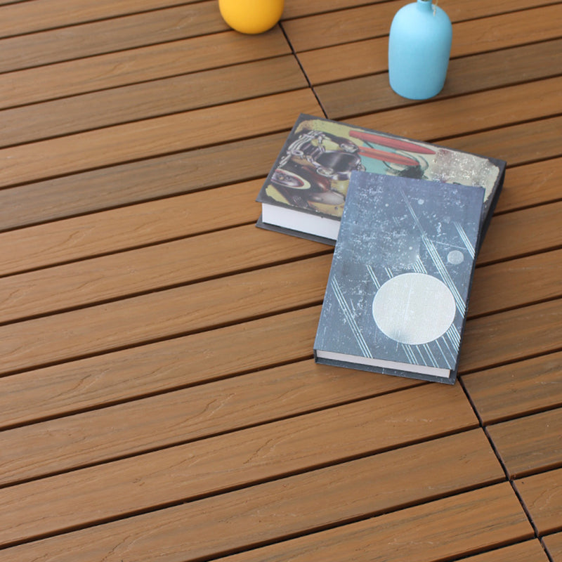 Skorter | Deck Plank drilled hardwood tiles exterior flooring