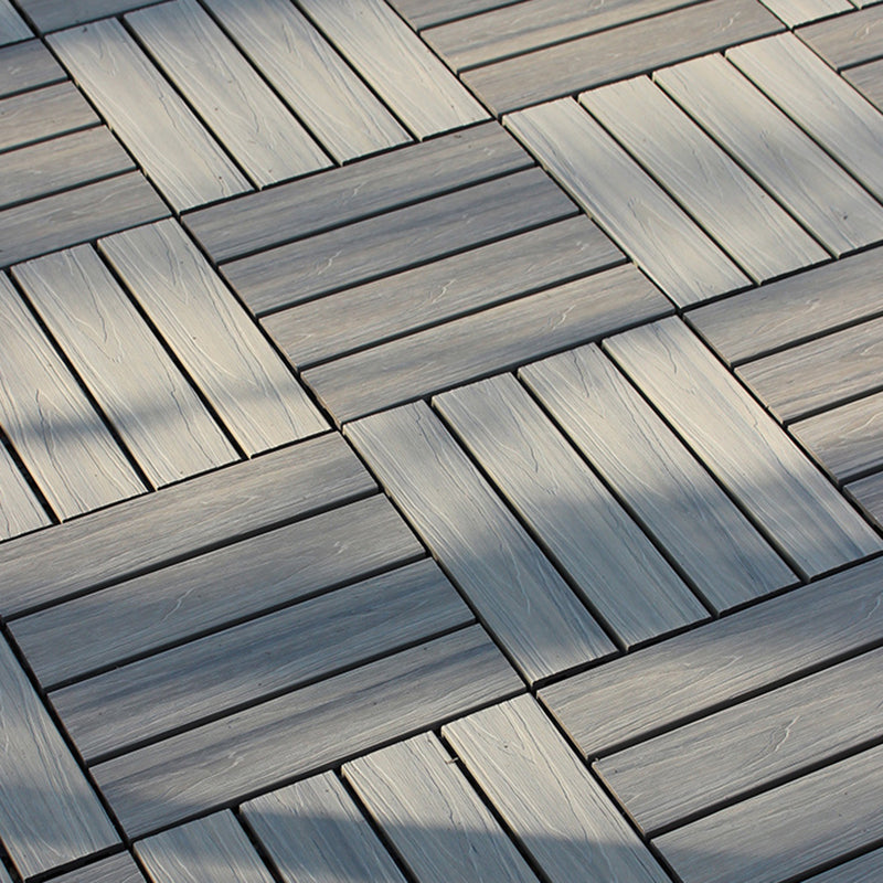 Skorter | Deck Plank drilled hardwood tiles exterior flooring
