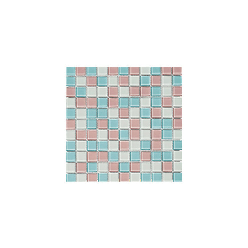 Skorter | 12" x 12" Peel & Stick Glass Square Grid Mosaic Peel and Stick Tile 10-Pack