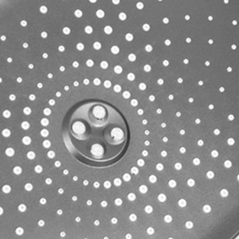 Skorter | Modern Gray Showerhead Combo Standard Spray Pattern Rectangular Large Showerhead