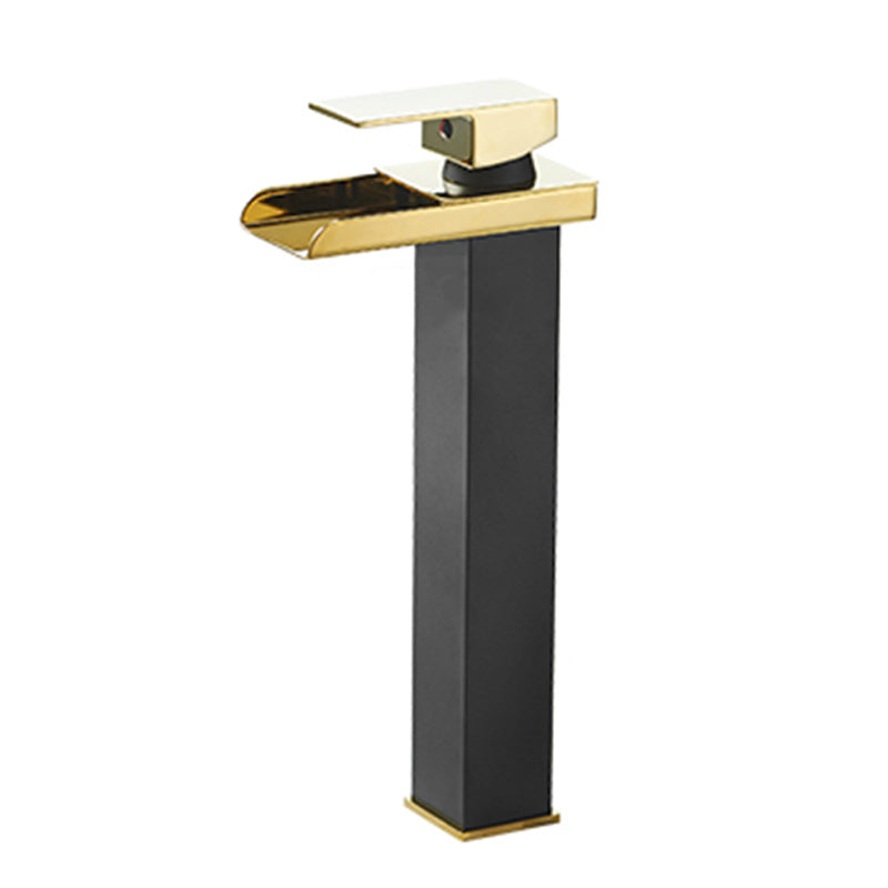 Skorter | Modern Waterfall Spout Sink Faucet with LED Brass Sink Faucet