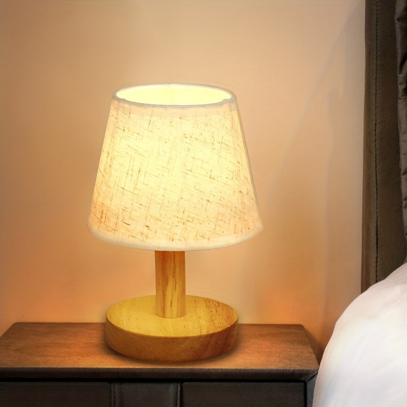 Skorter | NordicLicht - Three LED Night Light with Linen Shade