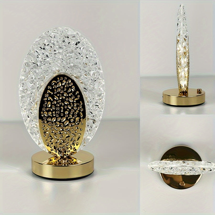 Skorter | FeatherLamp - USB Touch Table Lamp with Peacock Feather Design, Infinite Dimmable LED Light