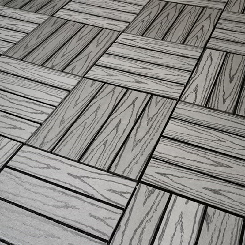 Skorter | 12" X 12" Deck/Patio floor tiles 4-Slat Square for outdoor patio tiles