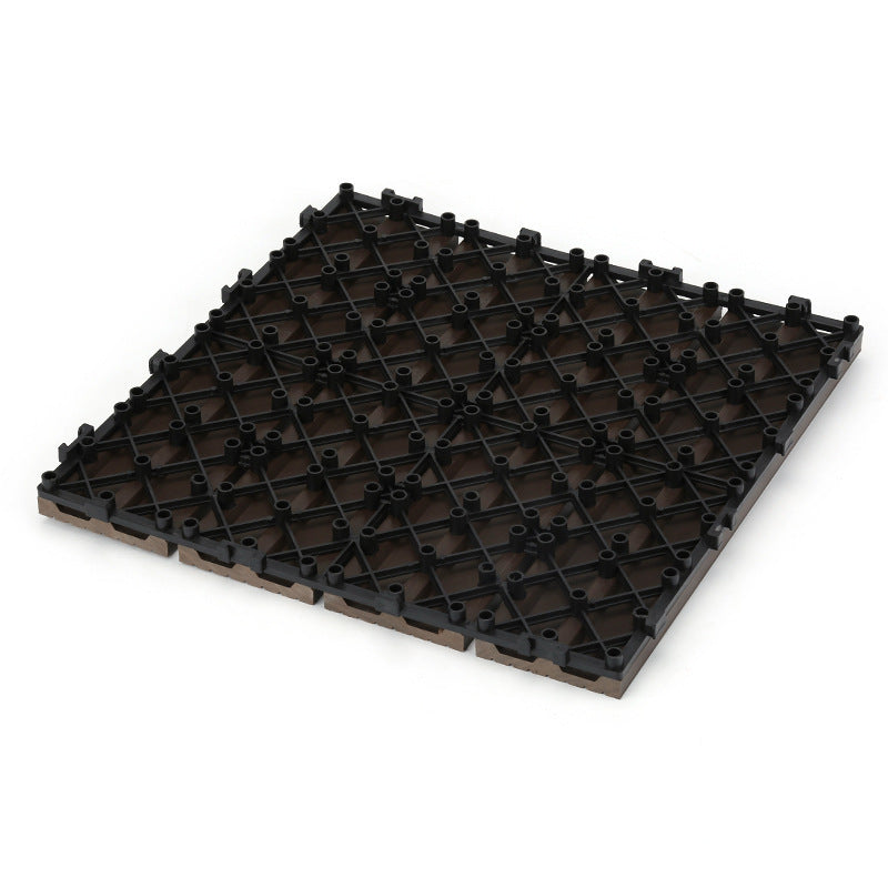 Skorter | 12" X 12" Deck/Patio floor tiles 4-Slat Square for outdoor patio tiles