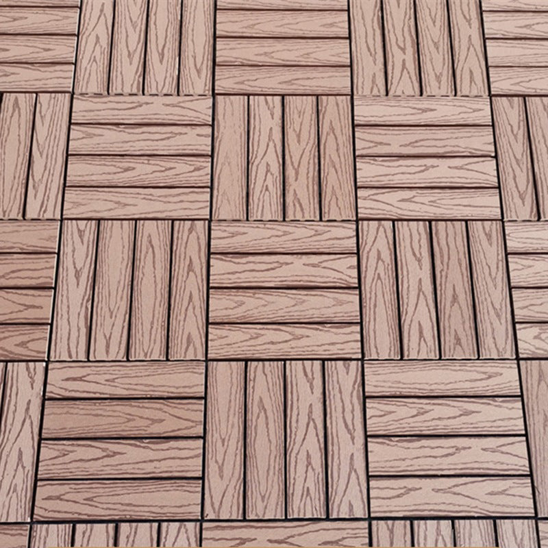 Skorter | 12" X 12" Deck/Patio floor tiles 4-Slat Square for outdoor patio tiles