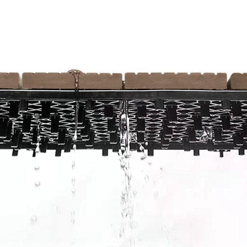 Skorter | 12" X 12" Deck/Patio floor tiles 4-Slat Square for outdoor patio tiles