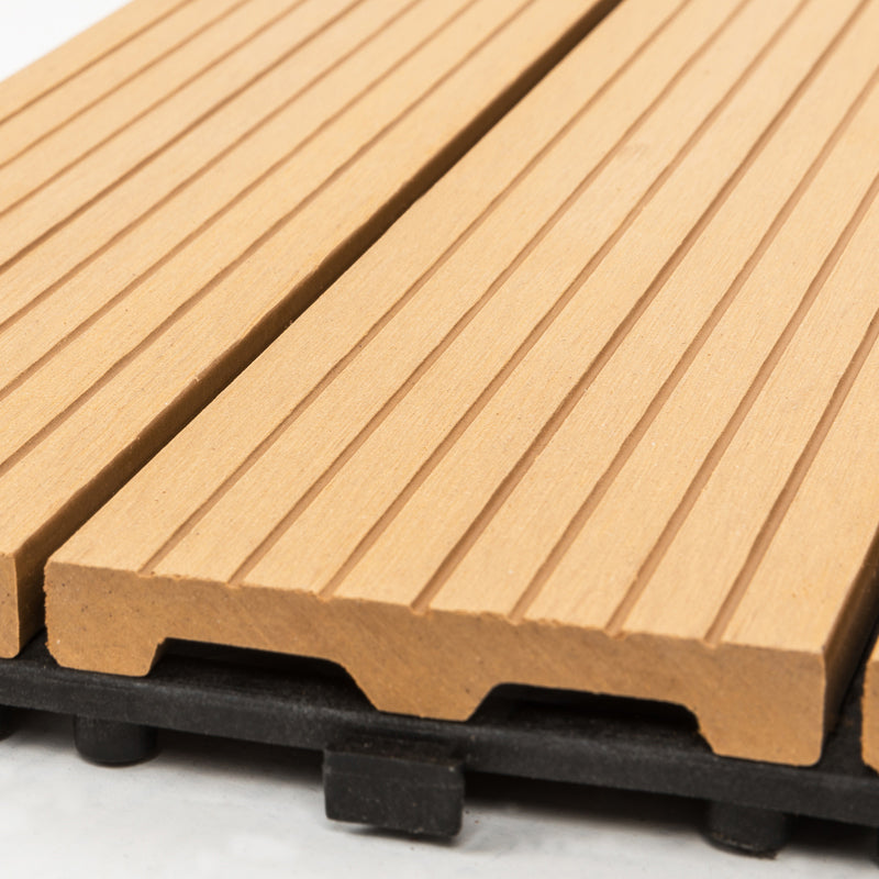 Skorter | 12" X 24" Deck/Pavement Floor Tiles 4-Slat Decking Tiles