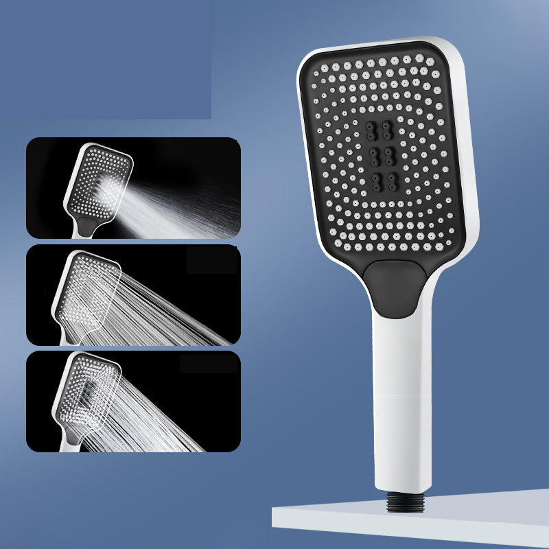 Skorter | Modern Rectangular Hand Shower in Black 3 Spray Wall Mounted Hand Shower