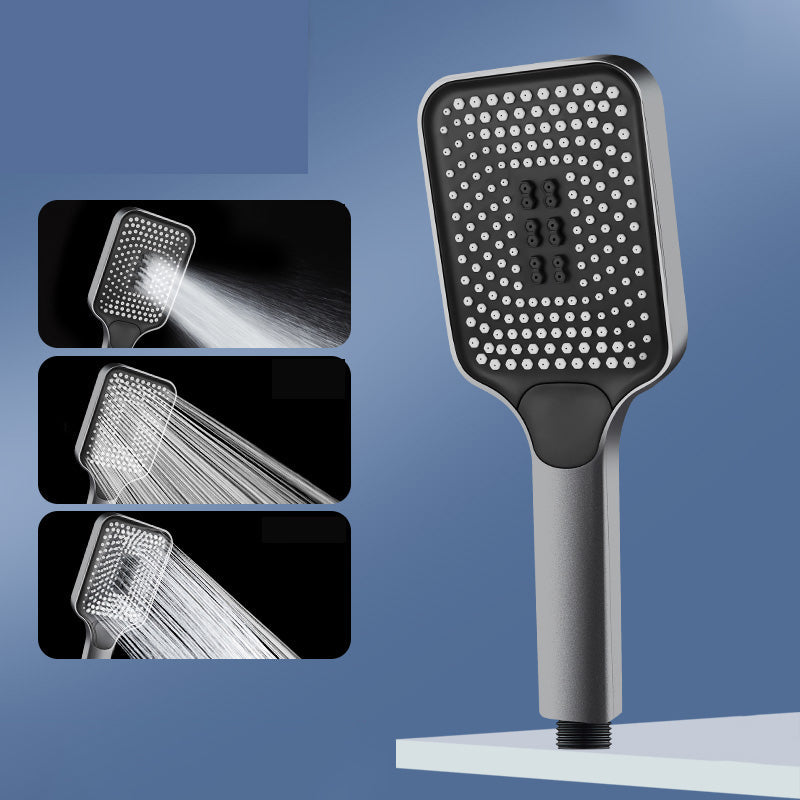 Skorter | Modern Rectangular Hand Shower in Black 3 Spray Wall Mounted Hand Shower