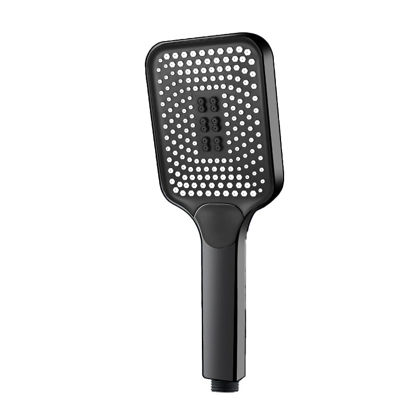 Skorter | Modern Rectangular Hand Shower in Black 3 Spray Wall Mounted Hand Shower