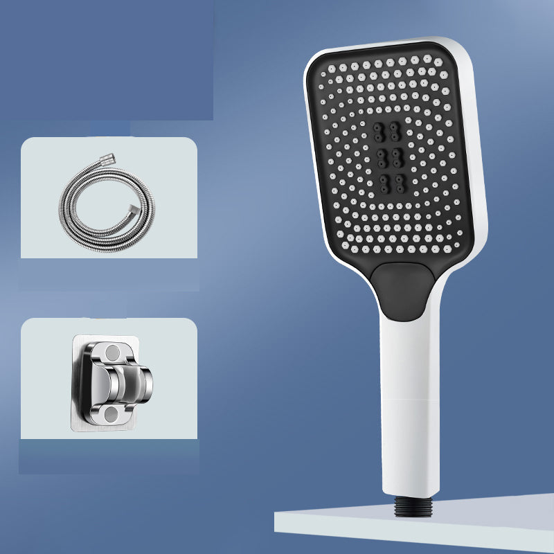 Skorter | Modern Rectangular Hand Shower in Black 3 Spray Wall Mounted Hand Shower