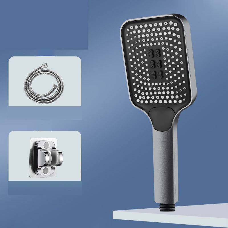 Skorter | Modern Rectangular Hand Shower in Black 3 Spray Wall Mounted Hand Shower