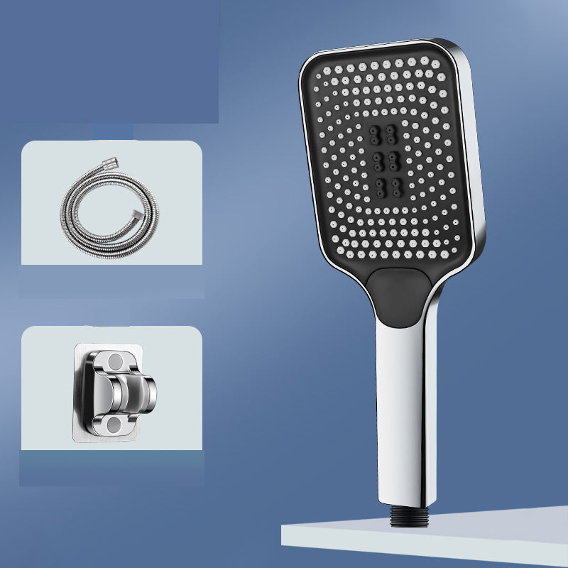 Skorter | Modern Rectangular Hand Shower in Black 3 Spray Wall Mounted Hand Shower