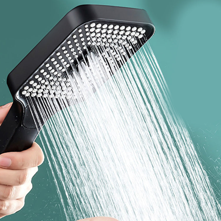 Skorter | Modern Rectangular Hand Shower in Black 3 Spray Wall Mounted Hand Shower