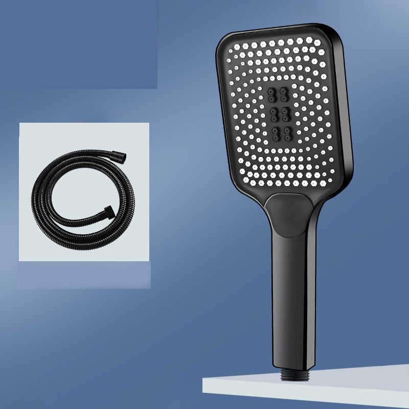 Skorter | Modern Rectangular Hand Shower in Black 3 Spray Wall Mounted Hand Shower