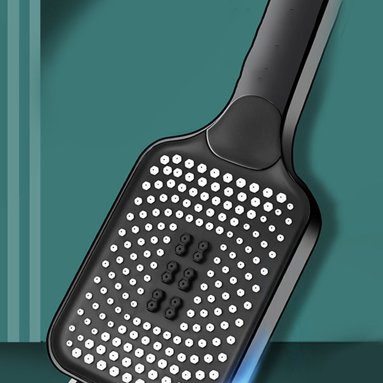 Skorter | Modern Rectangular Hand Shower in Black 3 Spray Wall Mounted Hand Shower