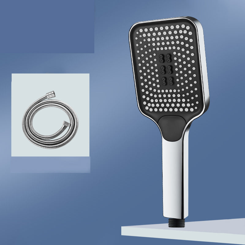 Skorter | Modern Rectangular Hand Shower in Black 3 Spray Wall Mounted Hand Shower