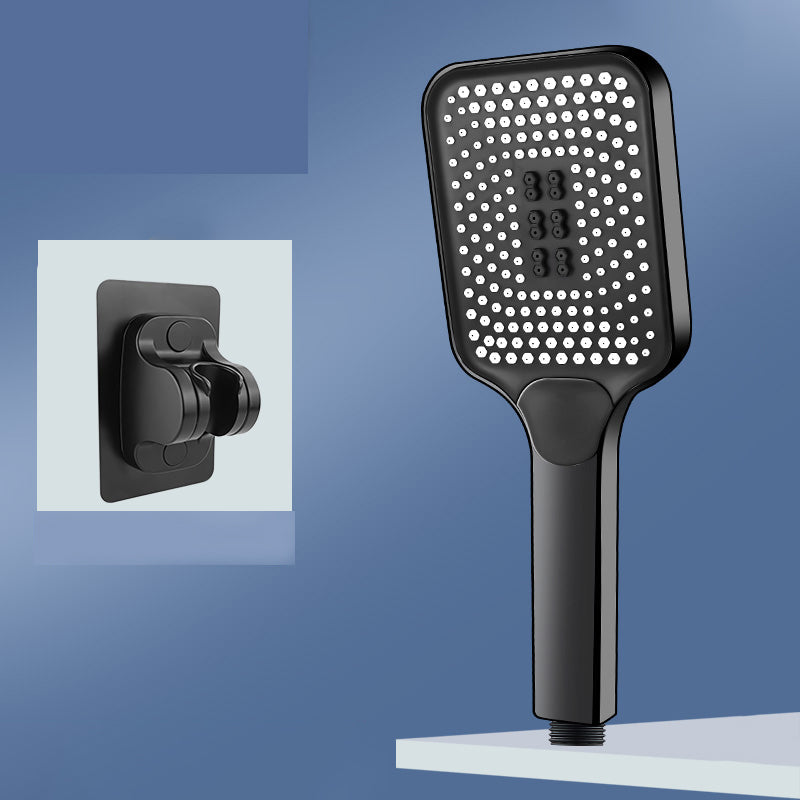 Skorter | Modern Rectangular Hand Shower in Black 3 Spray Wall Mounted Hand Shower