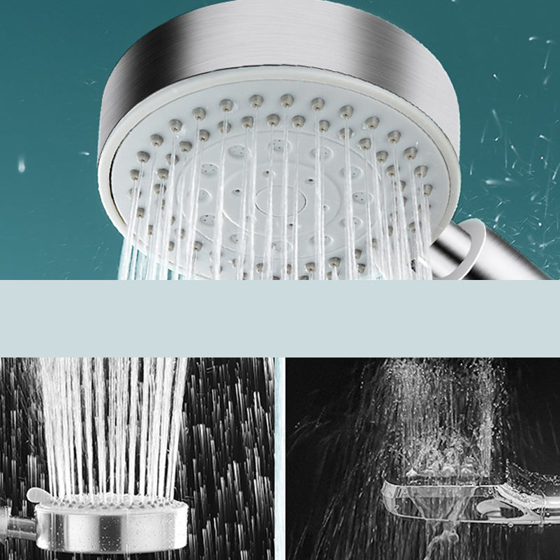 Skorter | Round self-cleaning hand shower adjustable spray pattern stainless steel hand shower