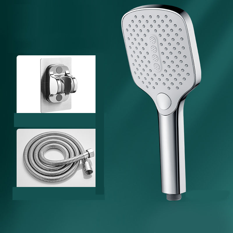 Skorter | Rectangular Self-Cleaning Hand Shower Adjustable Spray Pattern Wall-Mounted Hand Shower