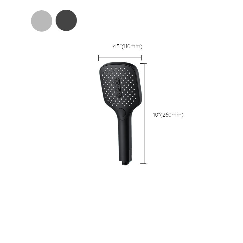 Skorter | Rectangular Self-Cleaning Hand Shower Adjustable Spray Pattern Wall-Mounted Hand Shower