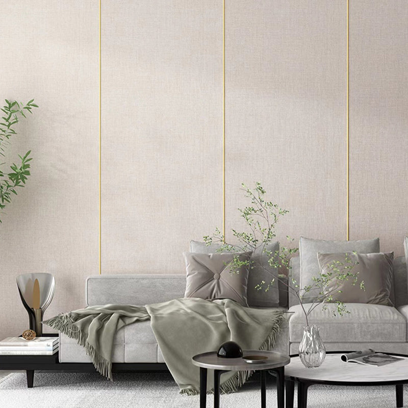 Skorter | Contemporary Style Wall Panel Linen Living Space Peel and Stick Wall Covering
