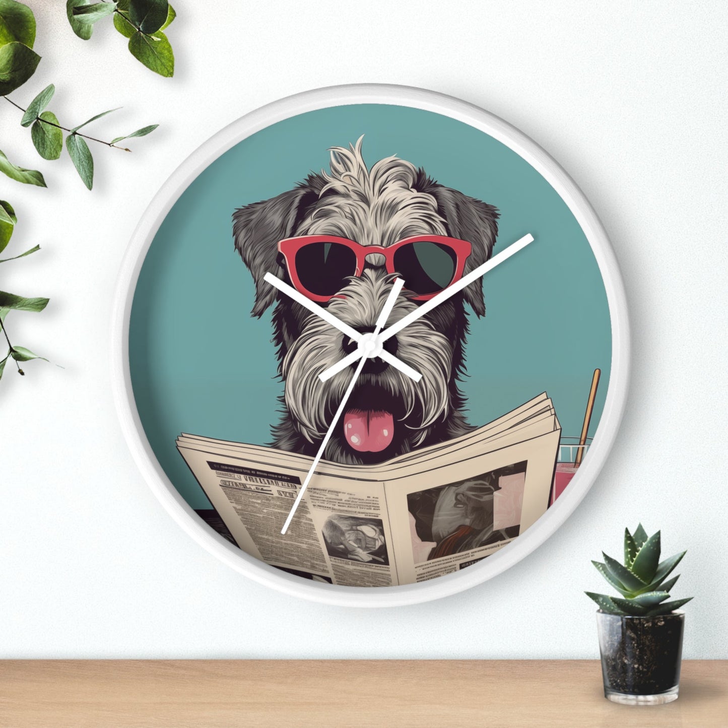 Skorter | Reading Newspaper Wall clock