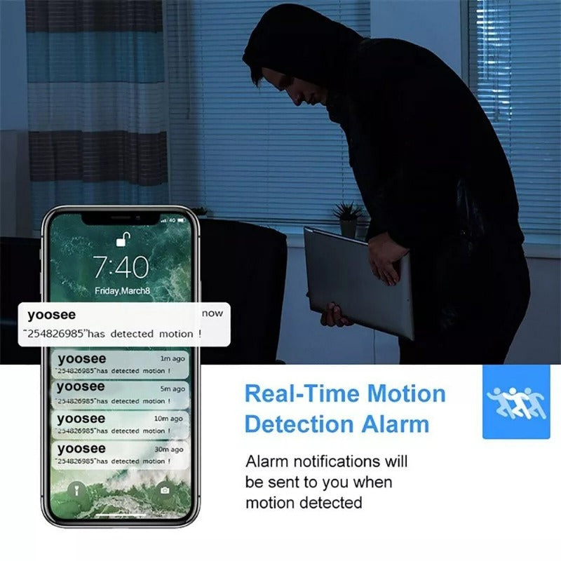Skørter | 2.4Ghz & 5G Security Camera, 1080P Wireless Security Cameras Outdoor, 360 Degrees Outdoor Surveillance Cameras for Home Security with Motion Detection, 2-Way Audio