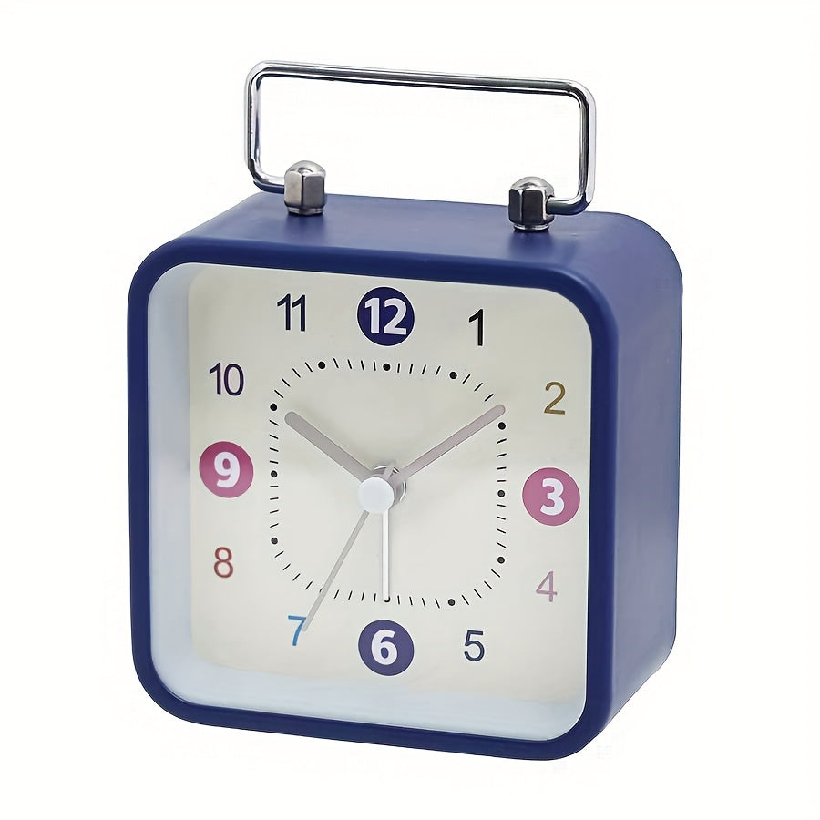 Skorter | TimeCube - Square Metal Alarm Clock with Night Light and Snooze