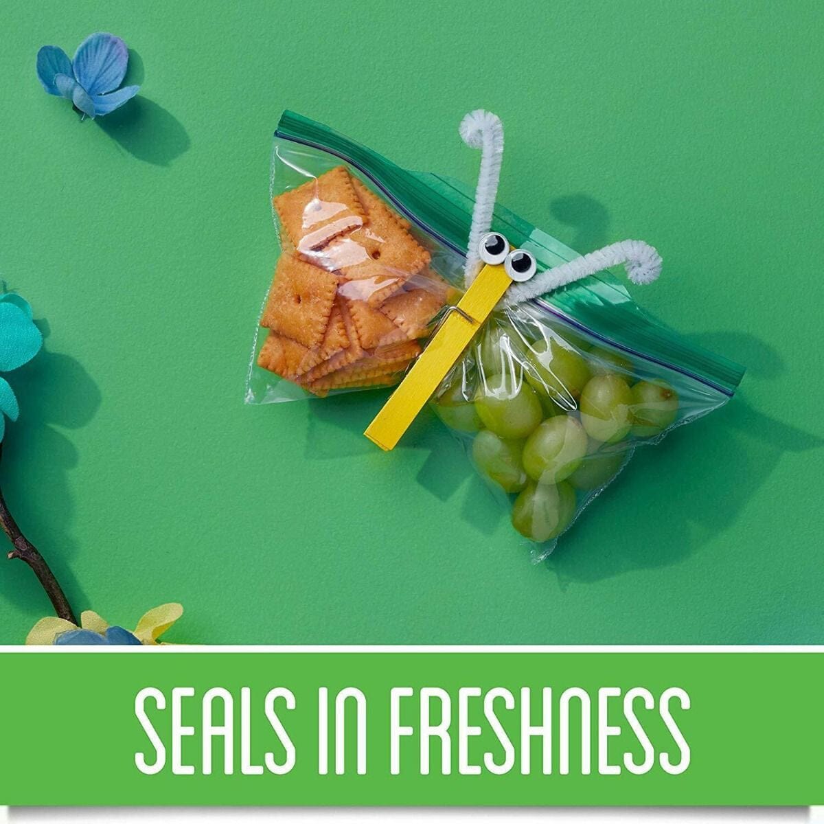 Skorter | 750-Pieces: Ziploc Snack Bags with Grip n’ Seal