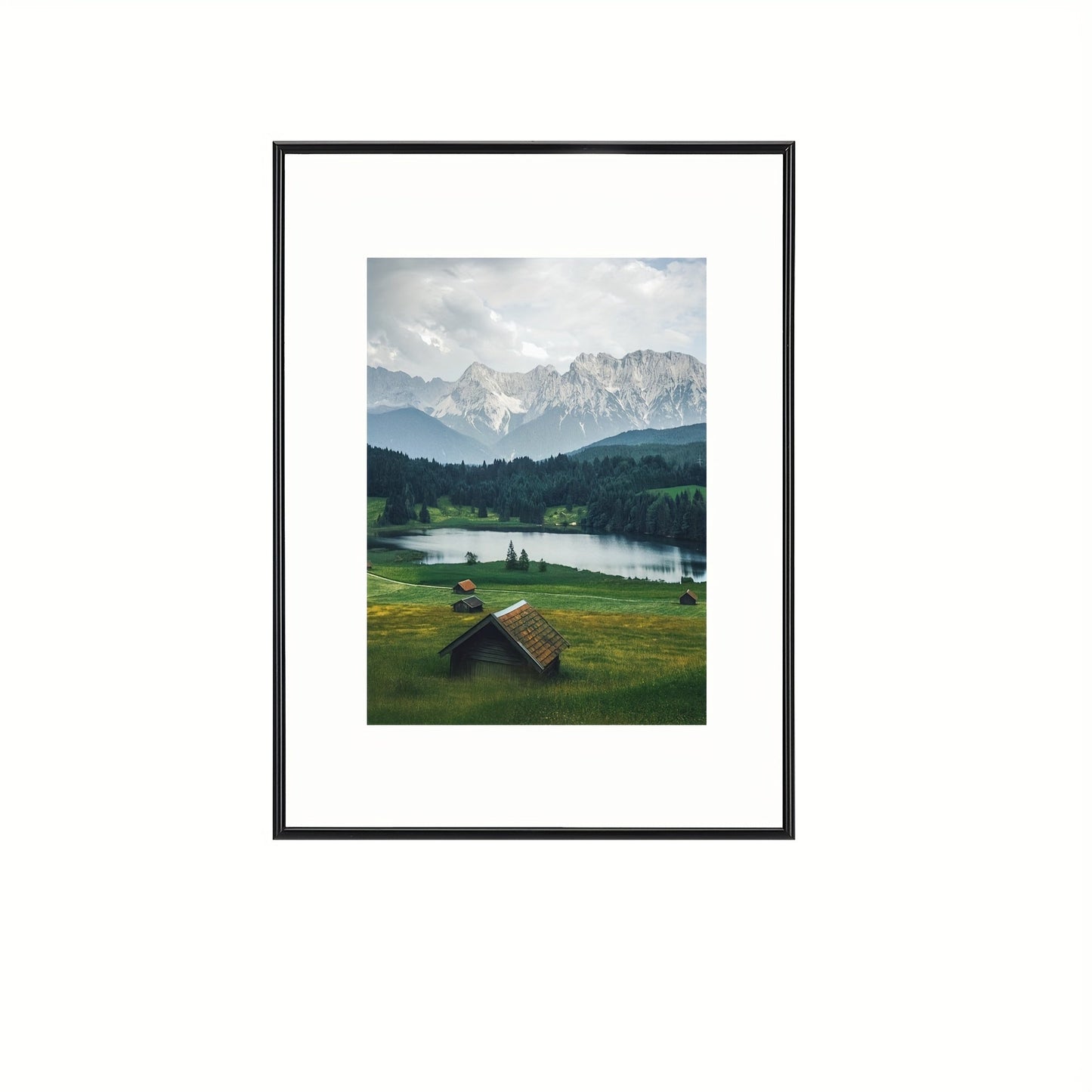 Skorter | 1 pc Photo frame - Photo frame for Wall and Table decoration, Perfect for Art, Birthdays and Home decoration, Black, Elongated