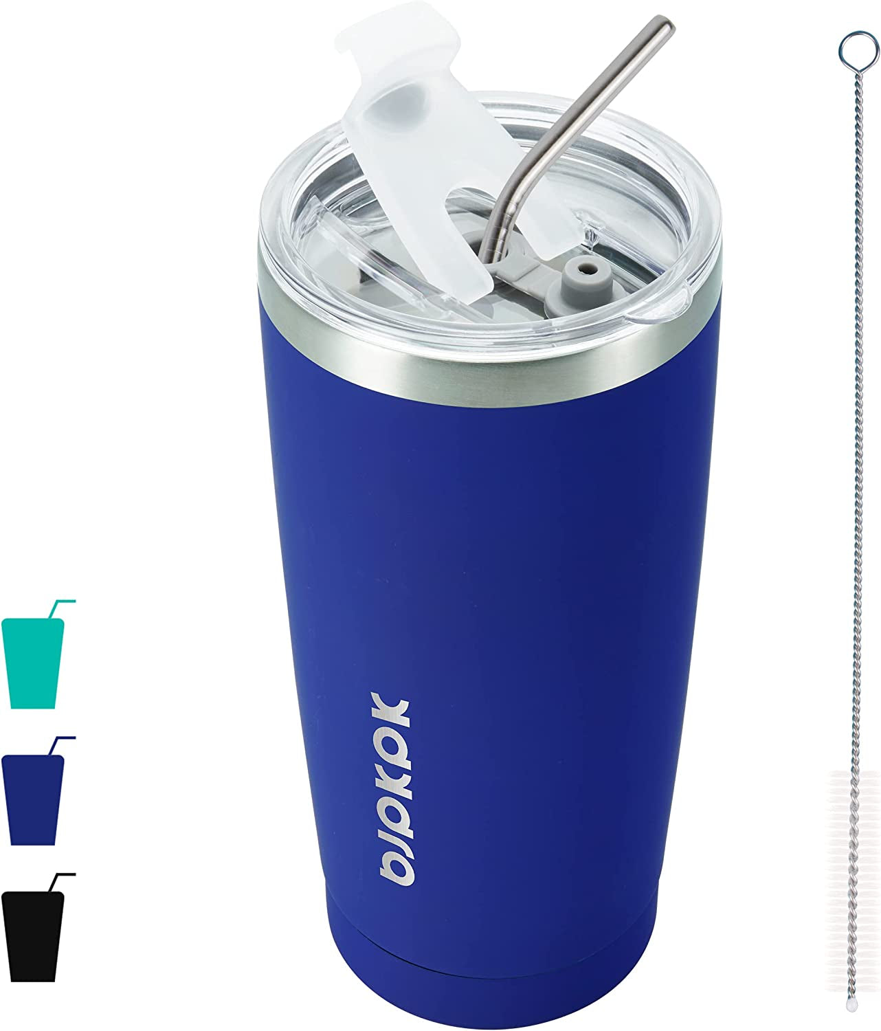 Skørter | 20 oz Insulated Glass With Lid And Straw In Stainless Steel Coffee Tumbler Cup, Green