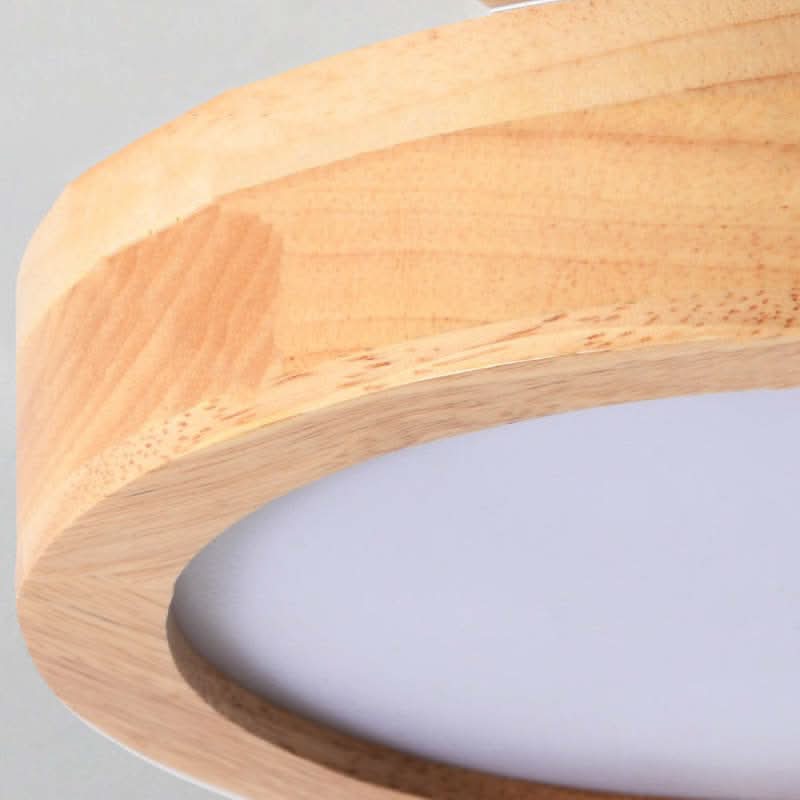 Skorter | Modern Wood LED Ceiling Light with Dimmable Function