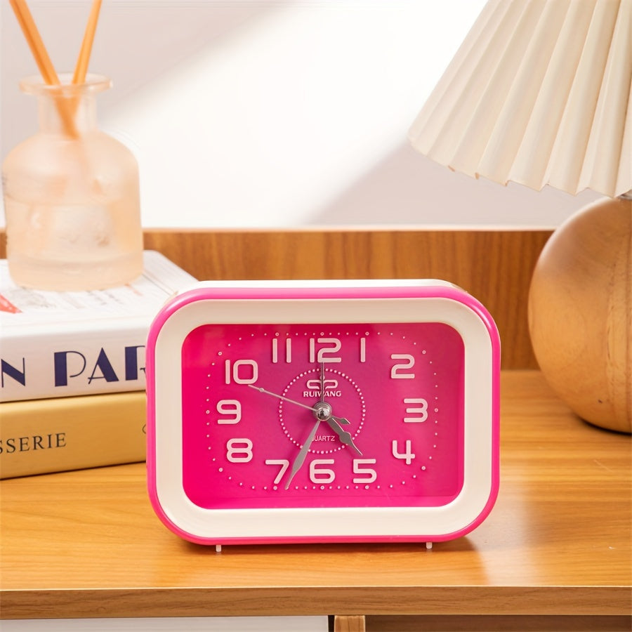 Skorter | TimeCharm - Classic Rectangular Clock with Candy Color Design