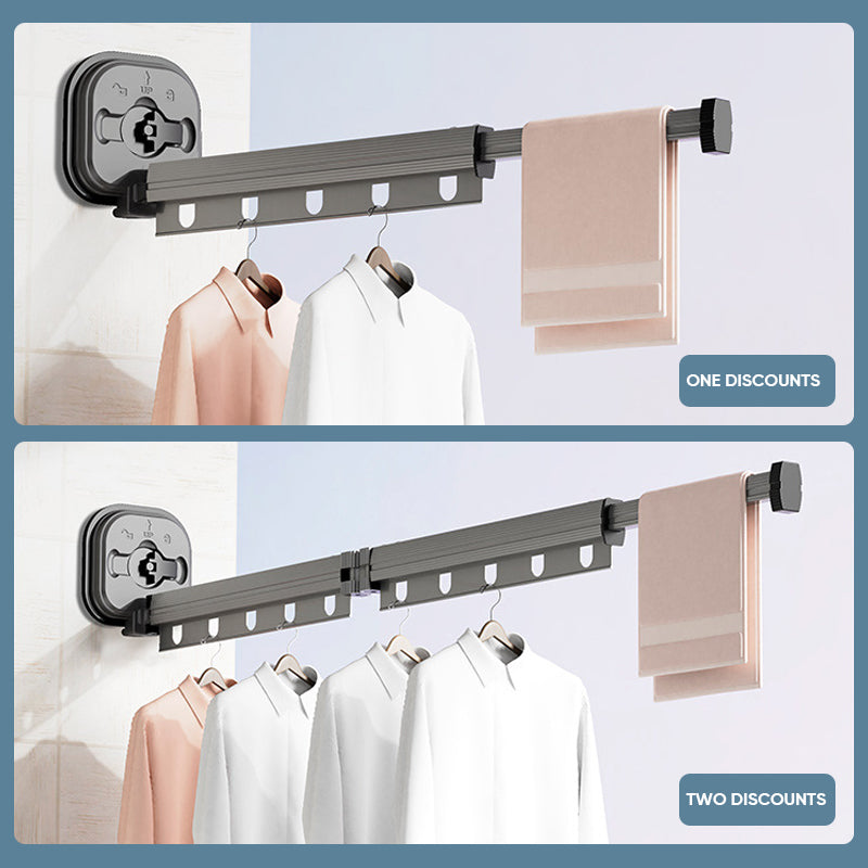 skorter | Wall-mounted Foldable Clothes Rack with Suction Cup