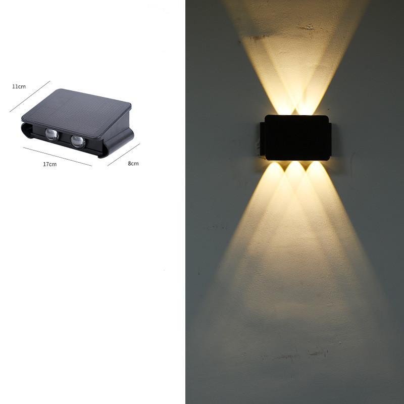 Skorter | Modern LED outdoor wall light with up & down light – Waterproof wall lamp for house facade and entrance area
