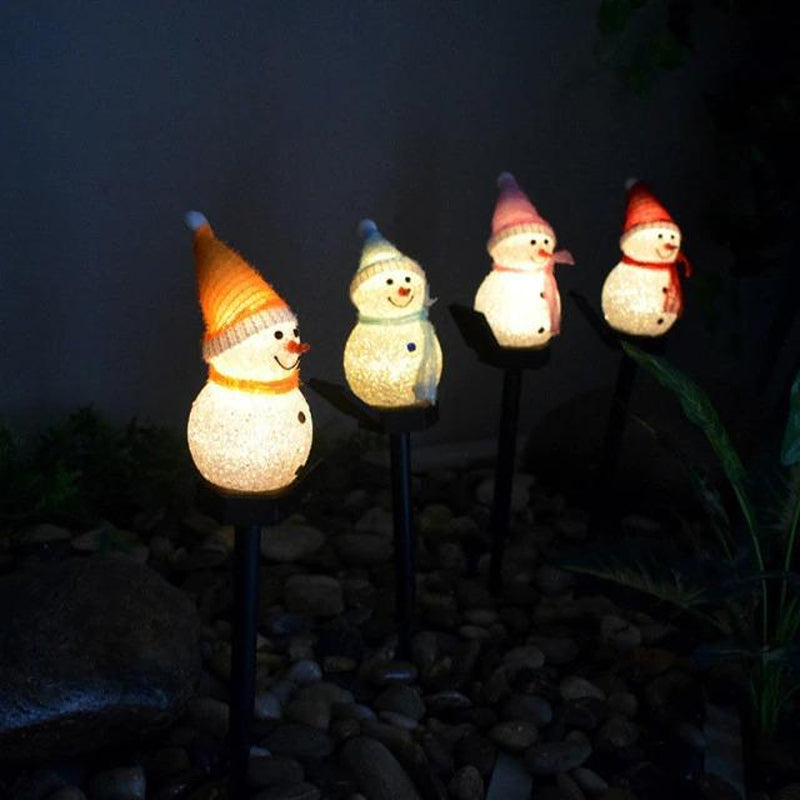 skorter | Super Cute Waterproof Solar-Powered Snowman Lamp