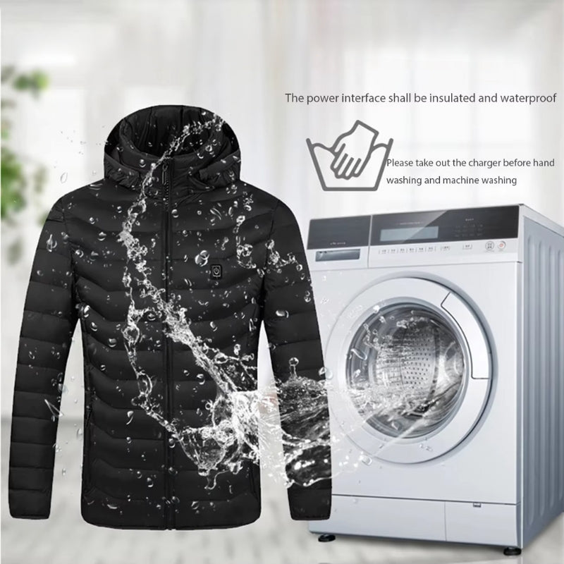 Skorter | Heated Puffer Jacket – Rechargeable Heated Jackets with Battery Pack, Best Heated Winter Coat for Men & Women UK