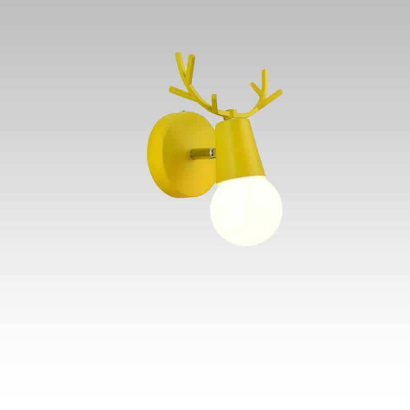 Skorter | AntlerGlow - Modern Adjustable Children's Room Wall Lamp