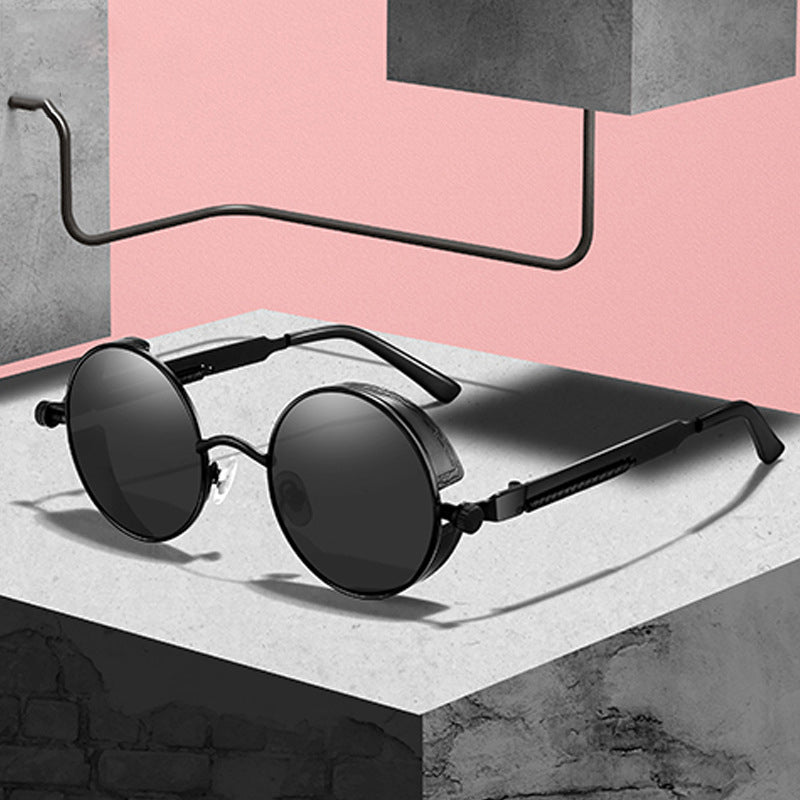 Skorter | Sunglasses Steampunk Round Lens Metal Frame Unisex Glasses