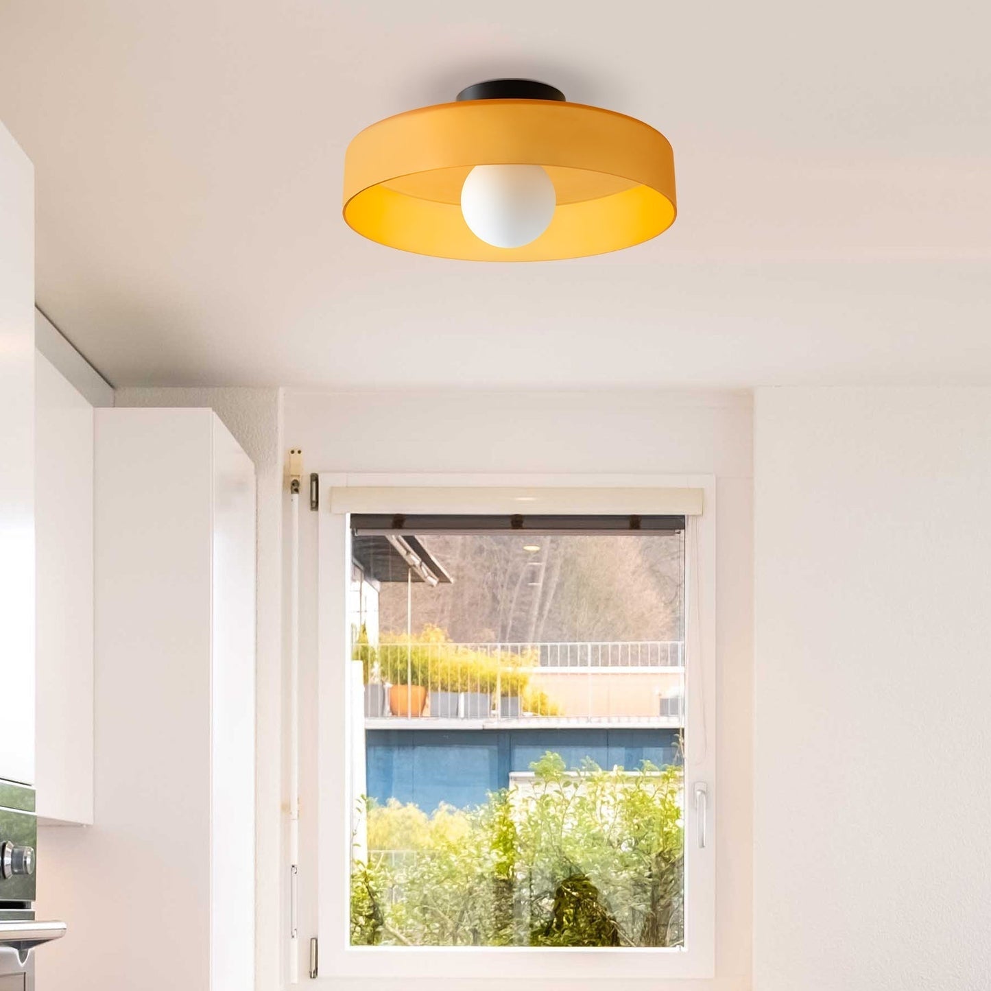 Skorter | LED Round Flush Mount Ceiling Light Fixture - Modern Energy-Efficient Lighting for Contemporary Home Décor & Low Ceilings