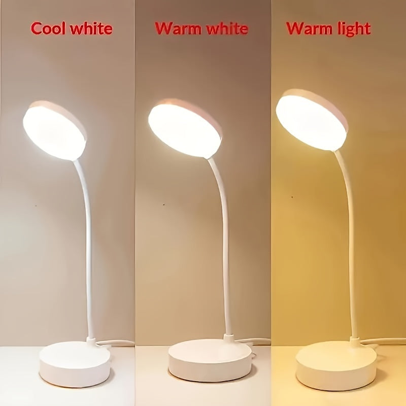 Skorter | FlexiLight - LED Desk Lamp with 3-Level Dimming and USB Power