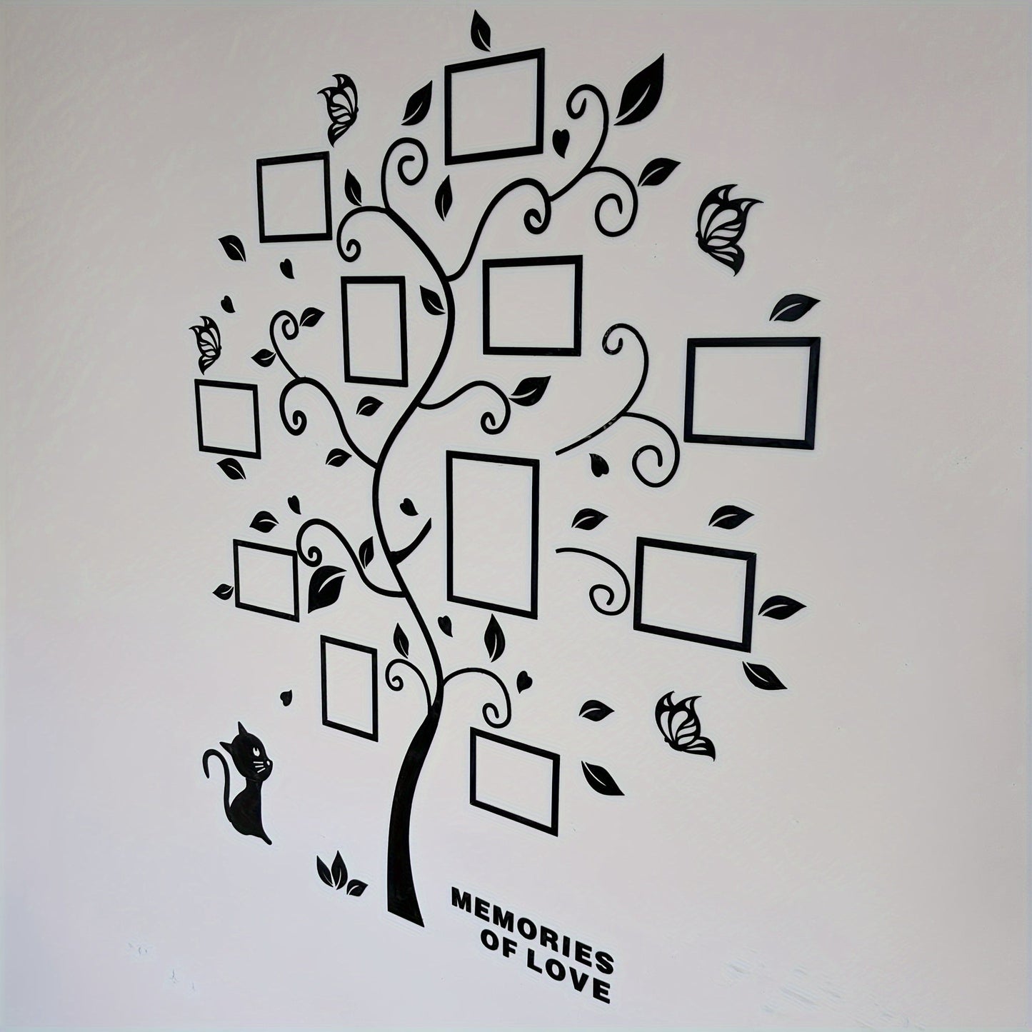 Skorter | 1 Set Acrylic Wall Decoration - 3D Creative Photo Tree for Family & Pets, Self-Adhesive Wall Sticker for Living Room, Hallway, Veranda, Share Special Memories