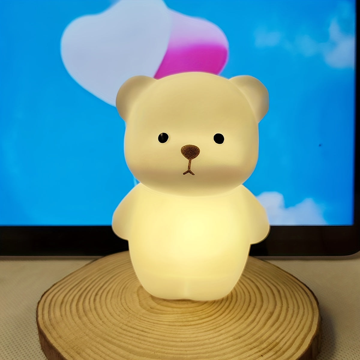 Skorter | RusticBear - Freestanding Bear Night Lamp with LED Spotlight