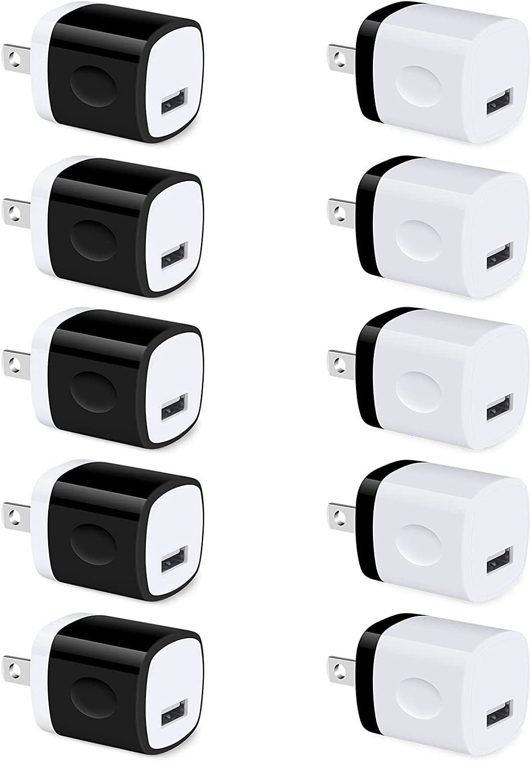 Skorter | 10 Pack USB Plug Charging Cube Block