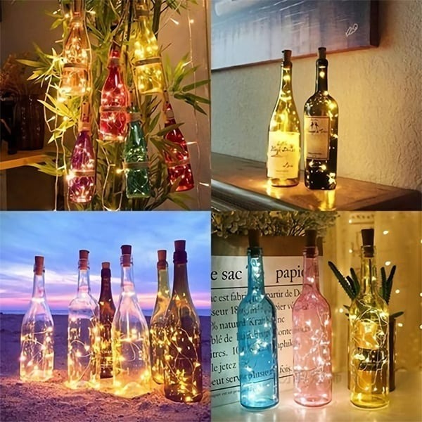 skorter | LED bottle light cork night light DIY decor